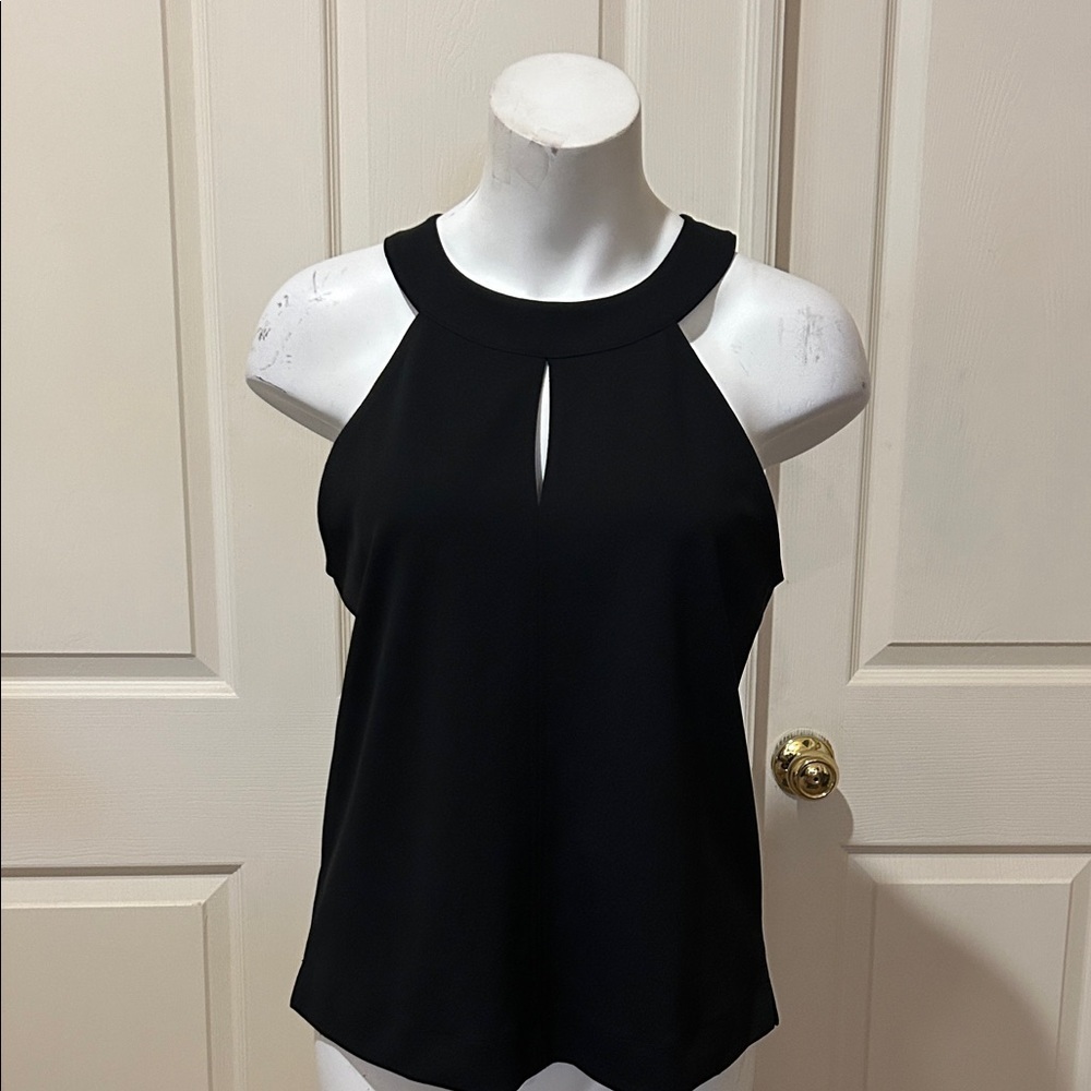 Ann Taylor Black key hole Halter Tank Top. NWT. Medium